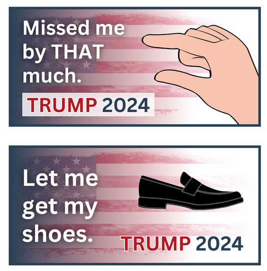 2-Pack Trump 2024 Stickers